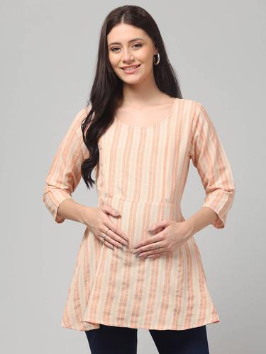 MamaEase Maternity & Nursing Tunic. (Peach)